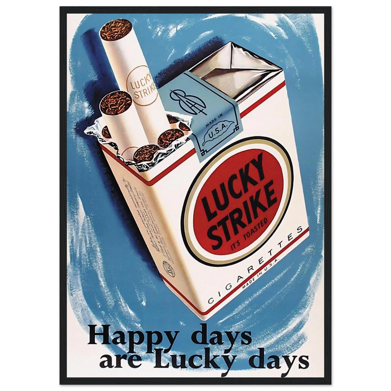 Lucky Strike Vintage Poster - Happy Days