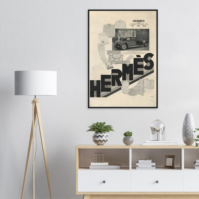 Hermes Fashion Vintage Poster Ad