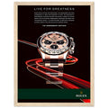 Rolex Live For Greatness Vintage Poster Ad