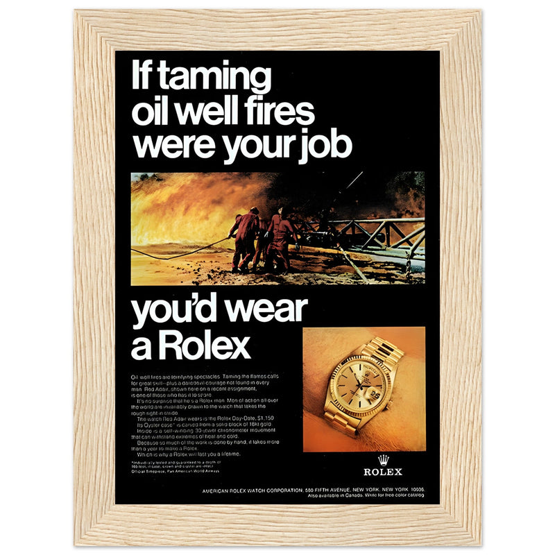 Rolex Day-Date Vintage Poster Ad