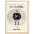 Omega Race to the Moon Vintage Poster Ad