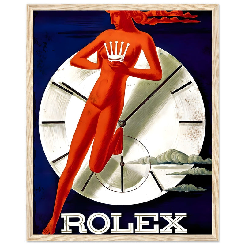 Rolex Clock Vintage Poster Ad