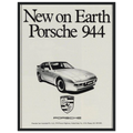 Porsche 944 New on Earth Vintage Poster Ad
