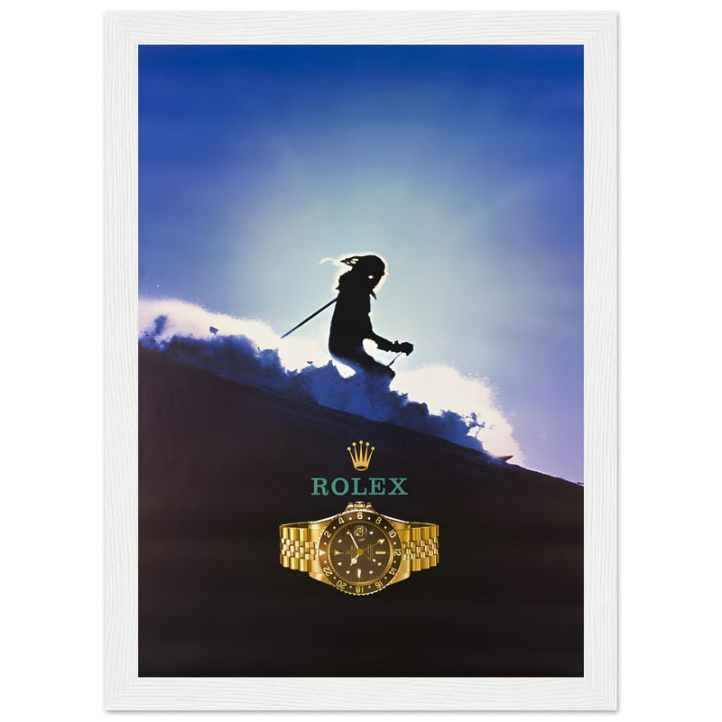 Rolex Skiing Vintage Poster Ad