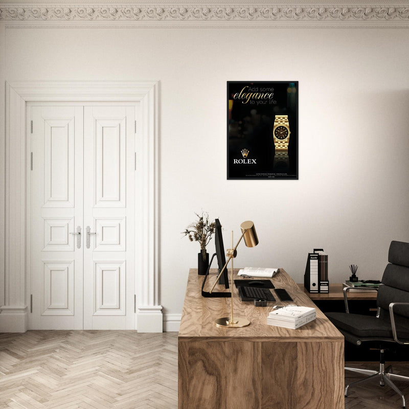 Rolex Elegance Vintage Poster Ad