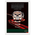 Rolex Live For Greatness Vintage Poster Ad