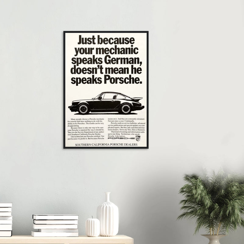 Porsche - German Speaking Vintage Poster