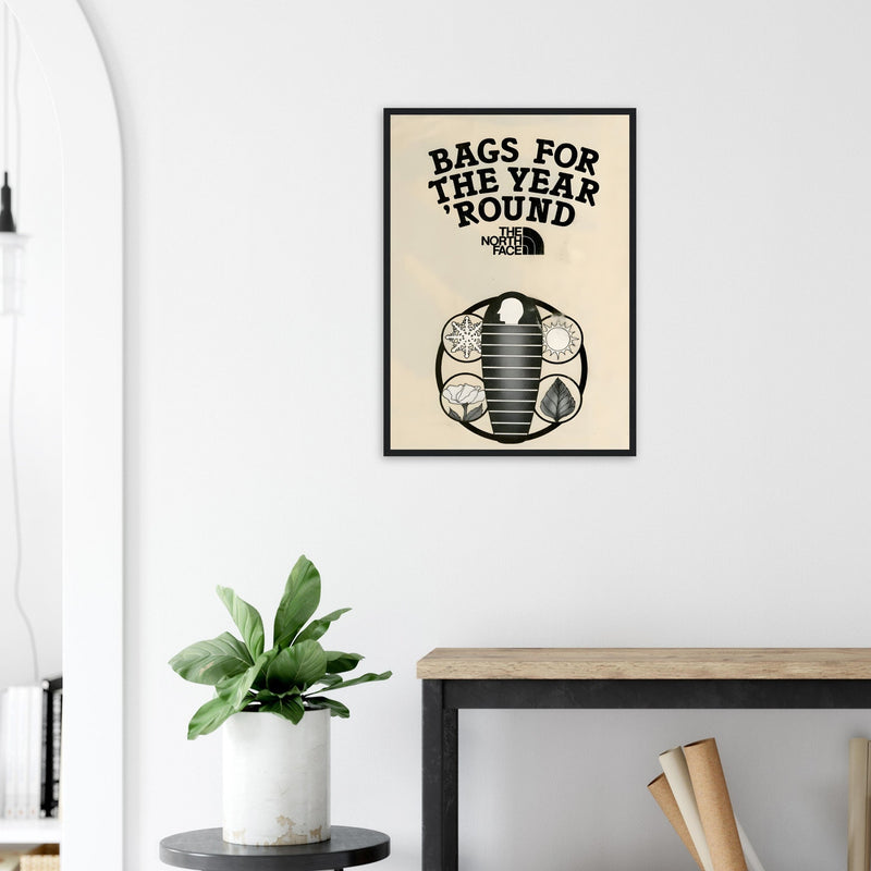 The North Face Sleeping Bags Vintage Poster