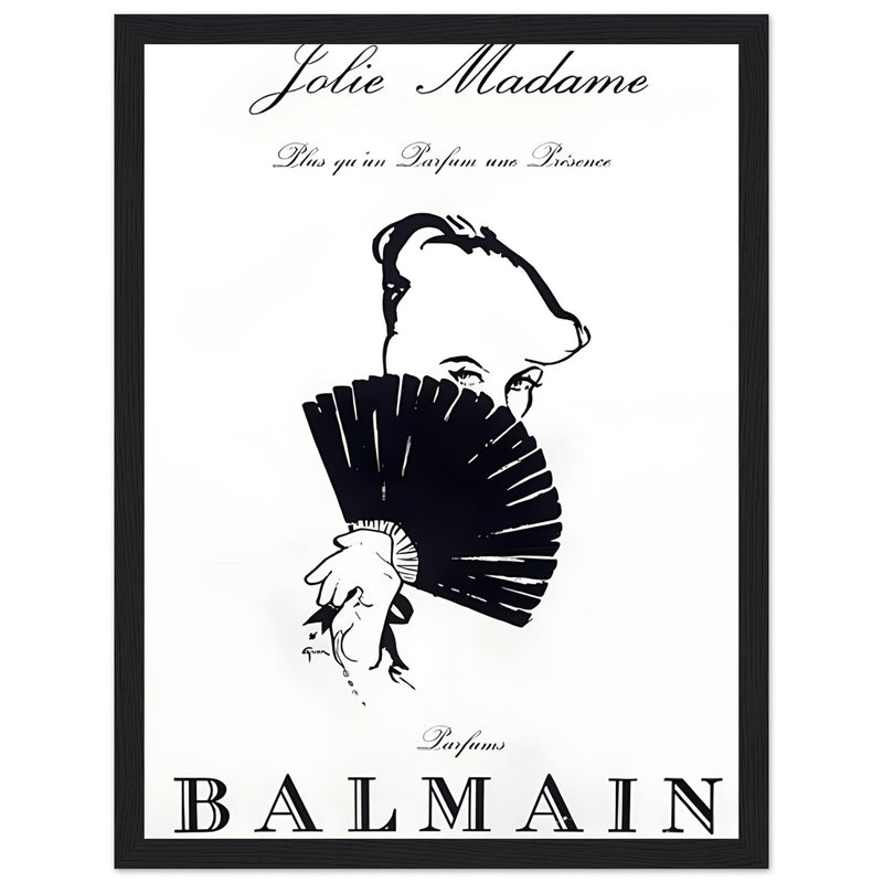 Balmain Jolie Madame Vintage Poster Ad