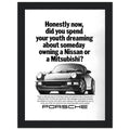 Porsche 911 Vintage Ad Poster