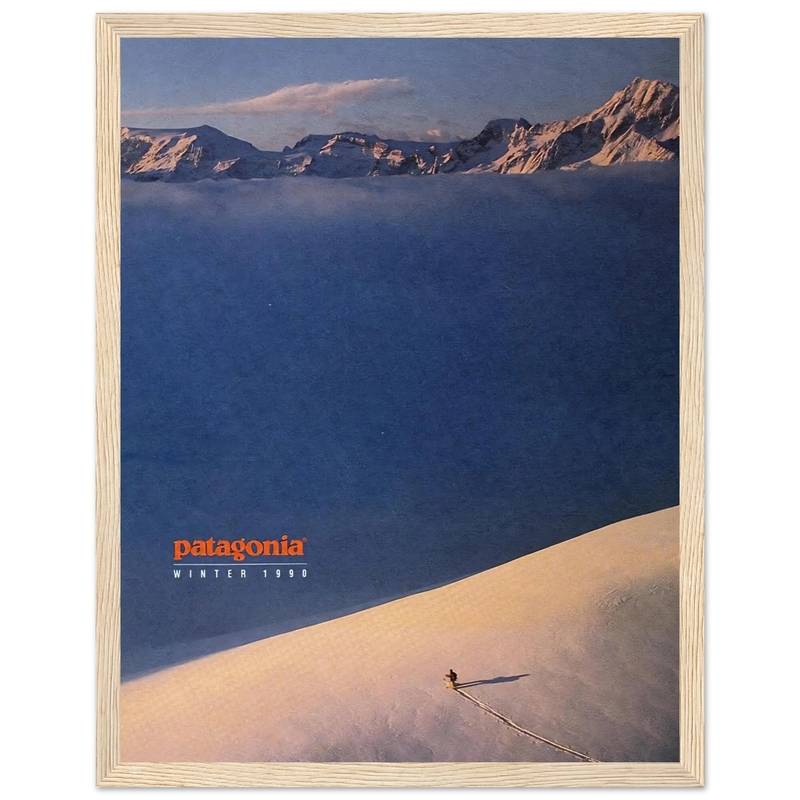 Patagonia Vintage Poster Ad - Winter 1990