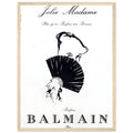 Balmain Jolie Madame Vintage Poster Ad