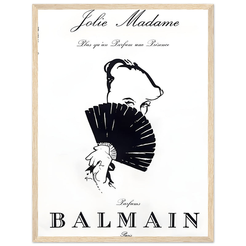 Balmain Jolie Madame Vintage Poster Ad