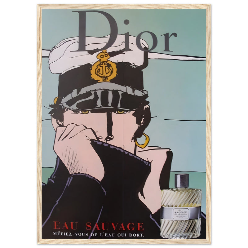 Dior Eau Sauvage Captain Vintage Poster