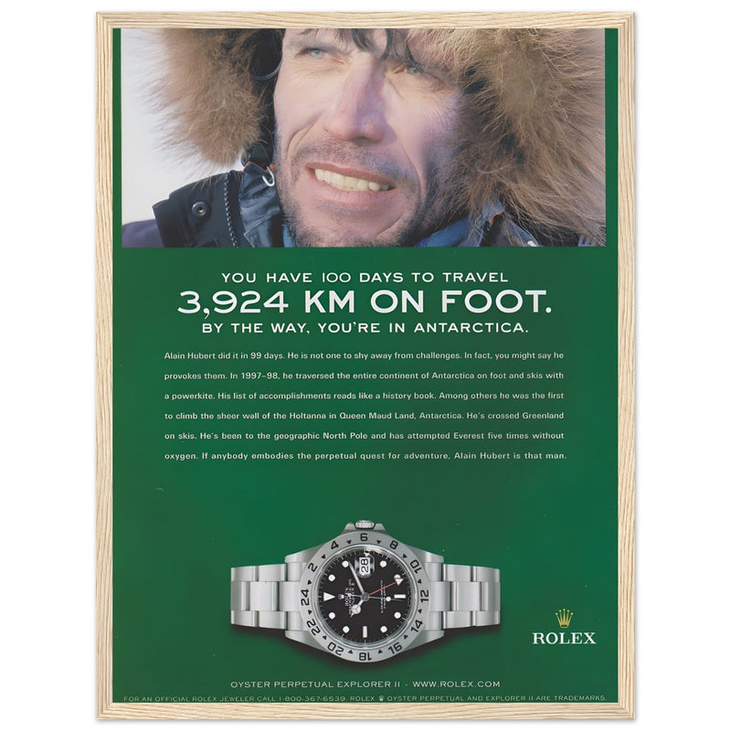 Rolex Explorer Vintage Poster Ad