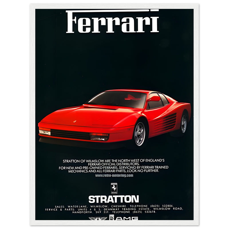 Ferrari Stratton Vintage Poster Ad