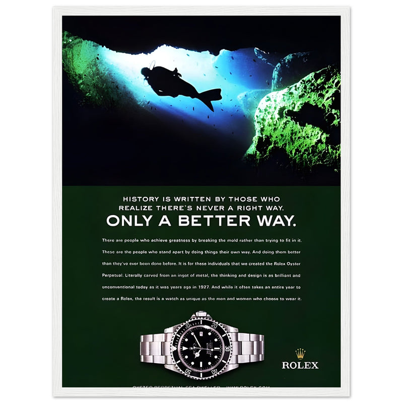 Rolex A Better Way Vintage Poster Ad