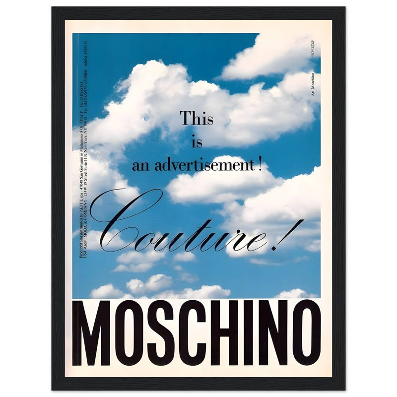 Moschino Vintage Poster Ad