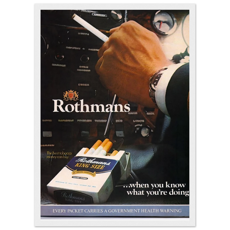 Rothmans Vintage Poster Ad - Rothman Kingsize