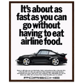 Porsche 911 Vintage Poster - Airline Food