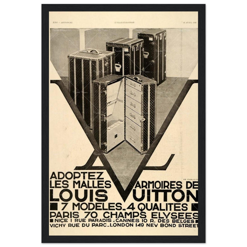 Louis Vuitton Paris Vintage Poster Ad
