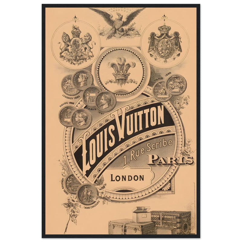Louis Vuitton London Paris Vintage Poster Ad