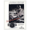 Omega Moon Vintage Poster Ad