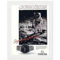 Omega Moon Vintage Poster Ad