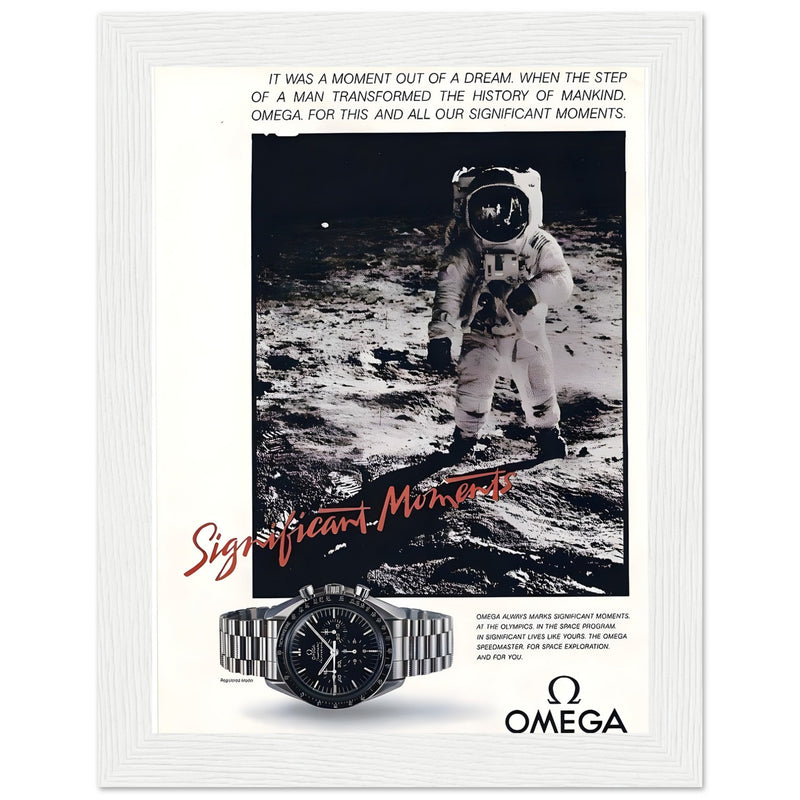 Omega Moon Vintage Poster Ad