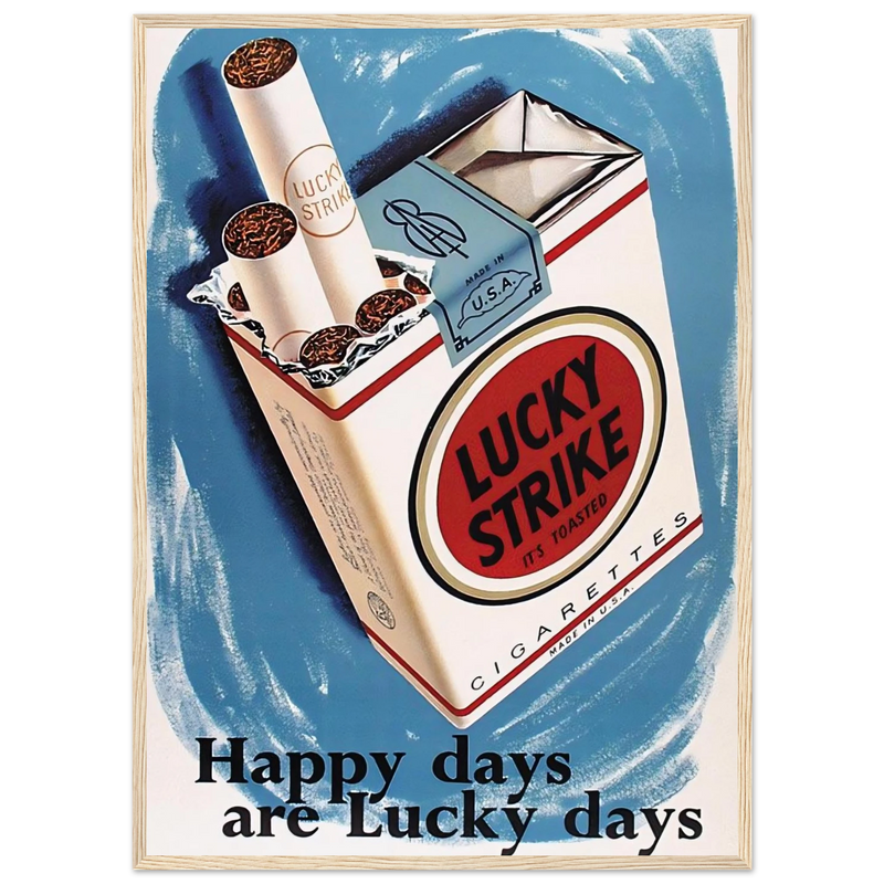 Lucky Strike Vintage Poster - Happy Days