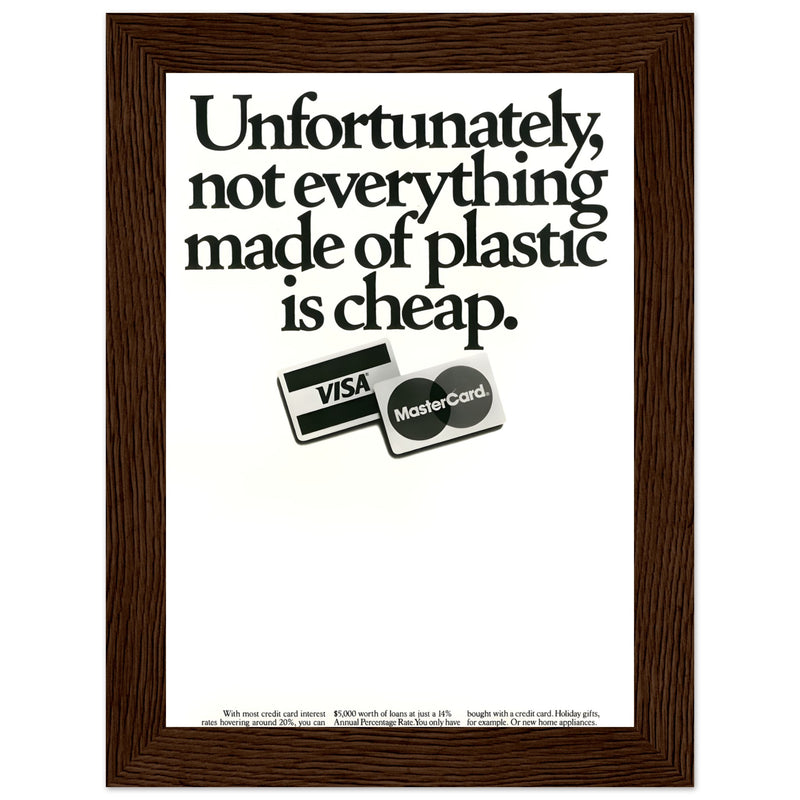 Visa Mastercard Vintage Poster