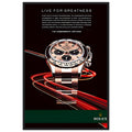Rolex Live For Greatness Vintage Poster Ad