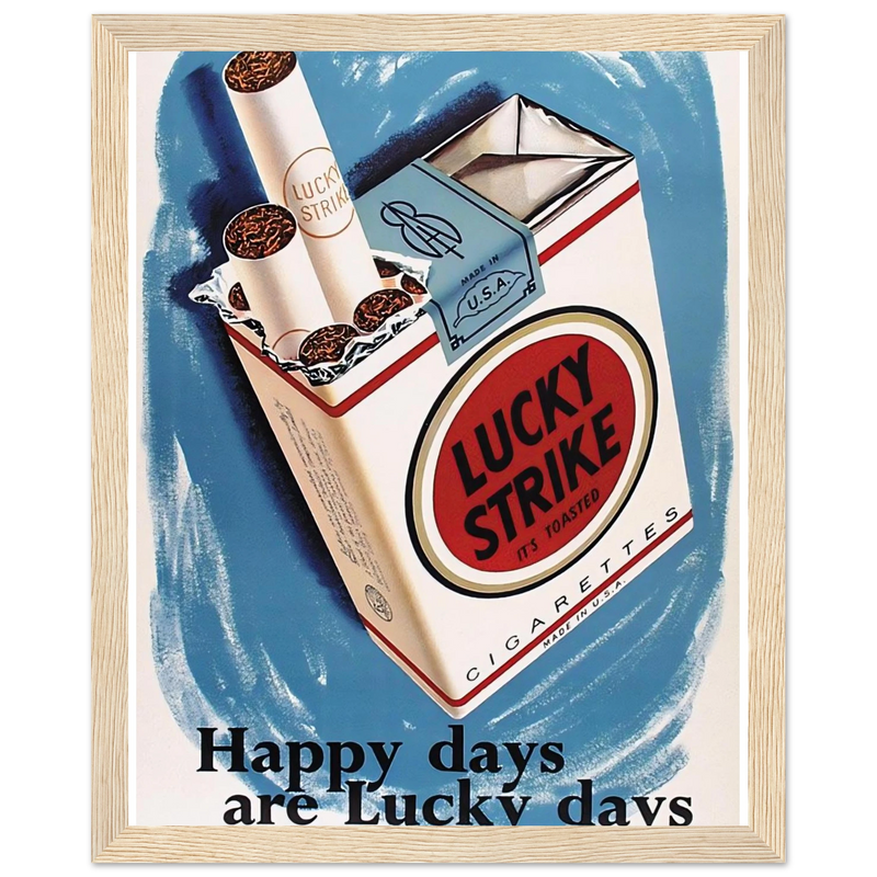 Lucky Strike Vintage Poster - Happy Days