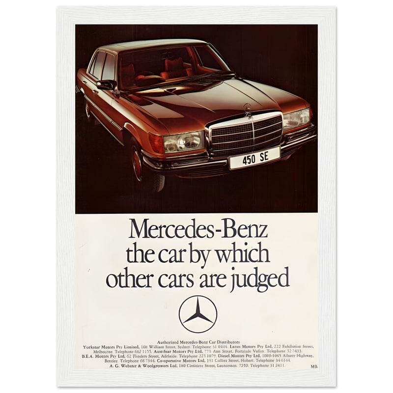 Mercedes Benz Vintage Poster Ad