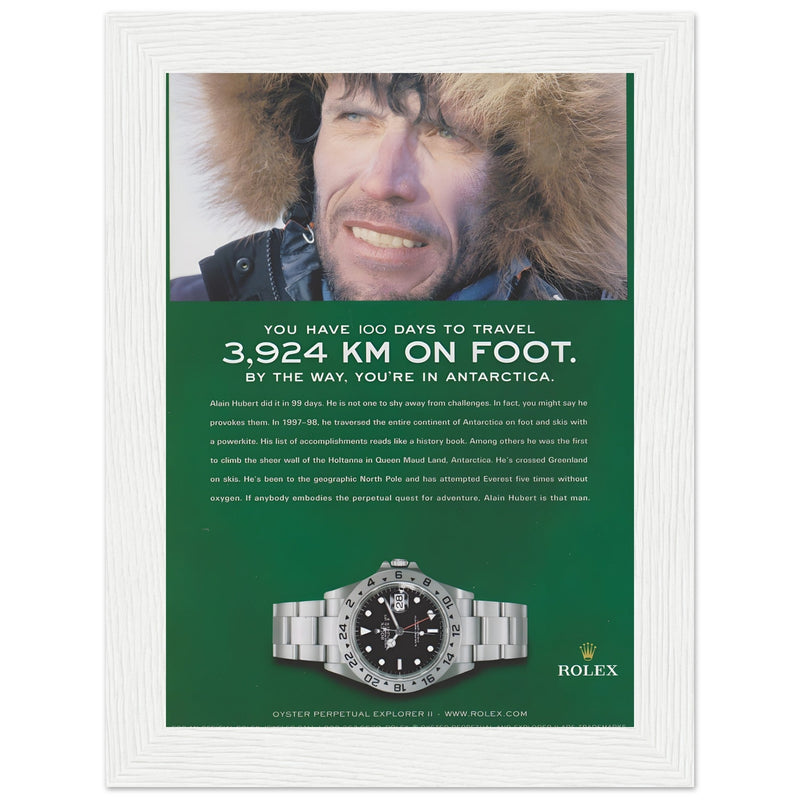 Rolex Explorer Vintage Poster Ad