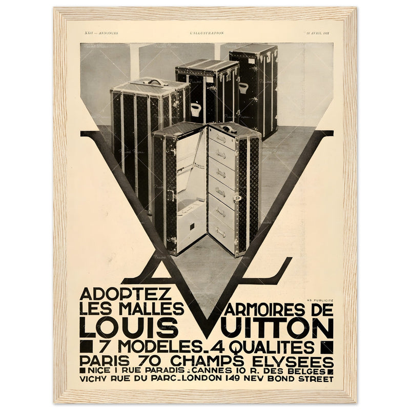 Louis Vuitton Paris Vintage Poster Ad