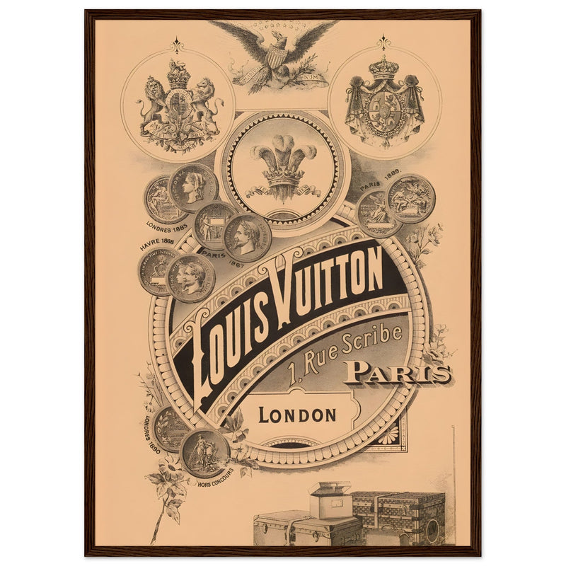 Louis Vuitton London Paris Vintage Poster Ad