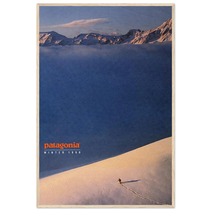 Patagonia Vintage Poster Ad - Winter 1990