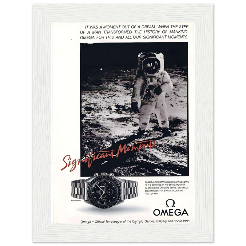 Omega Moon Vintage Poster Ad