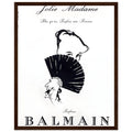 Balmain Jolie Madame Vintage Poster Ad