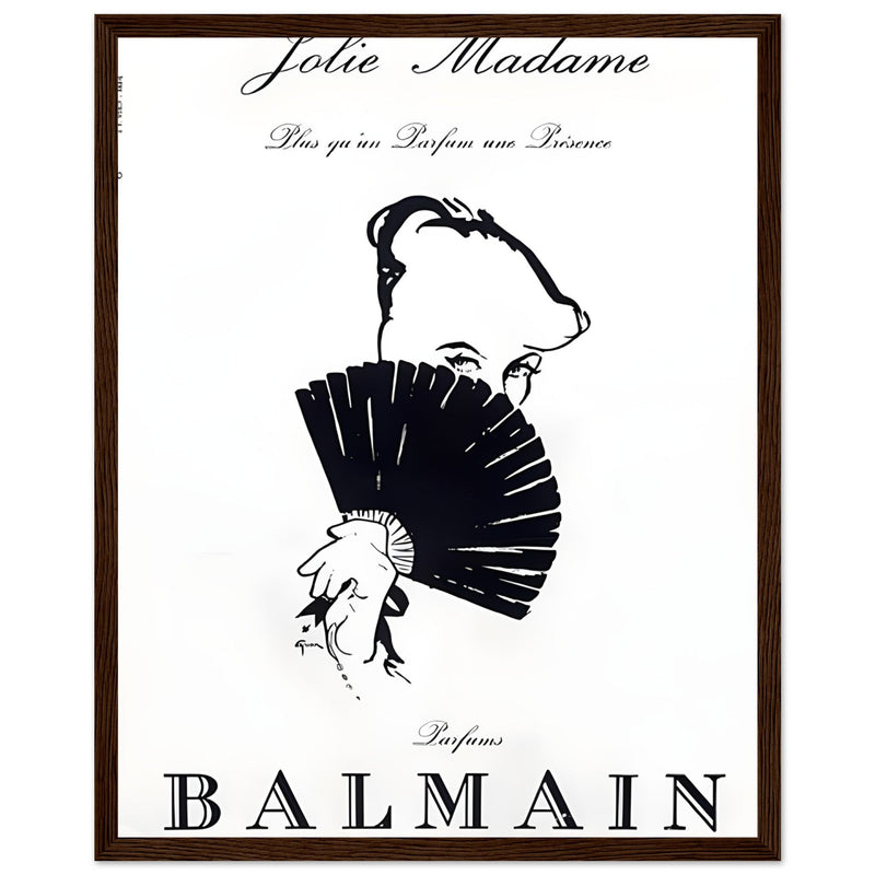 Balmain Jolie Madame Vintage Poster Ad