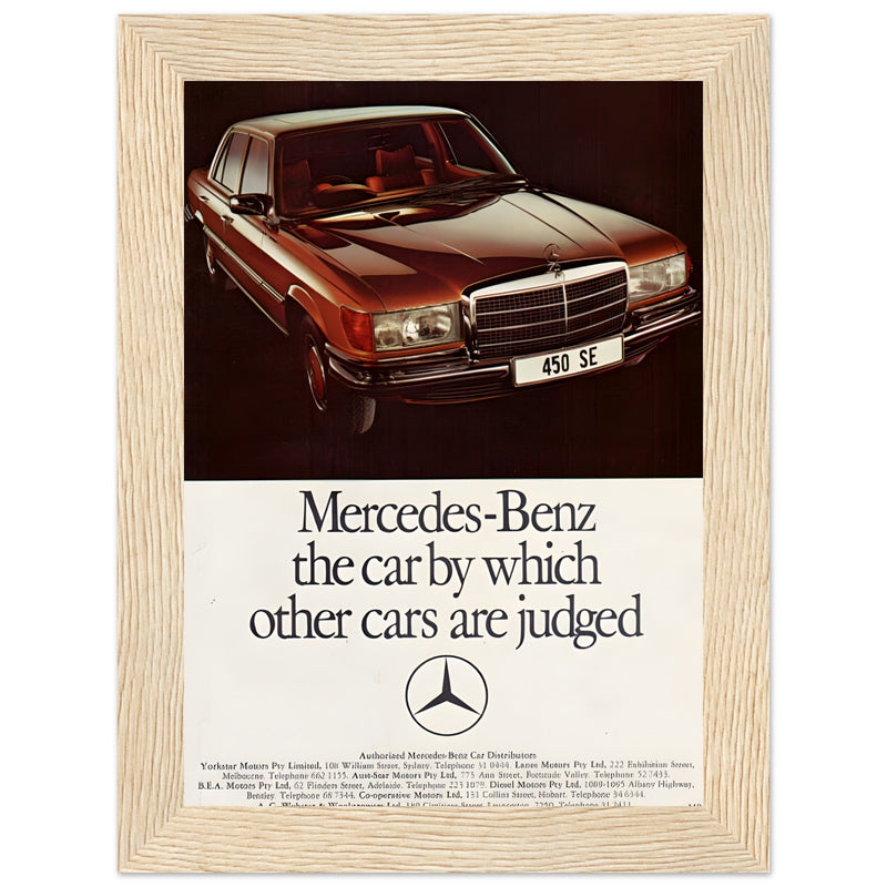 Mercedes Benz Vintage Poster Ad