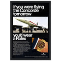 Rolex Oyster Perpetual Concorde Vintage Poster Ad