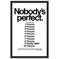 Porsche Nobody's Perfect Le Man Vintage Poster Ad