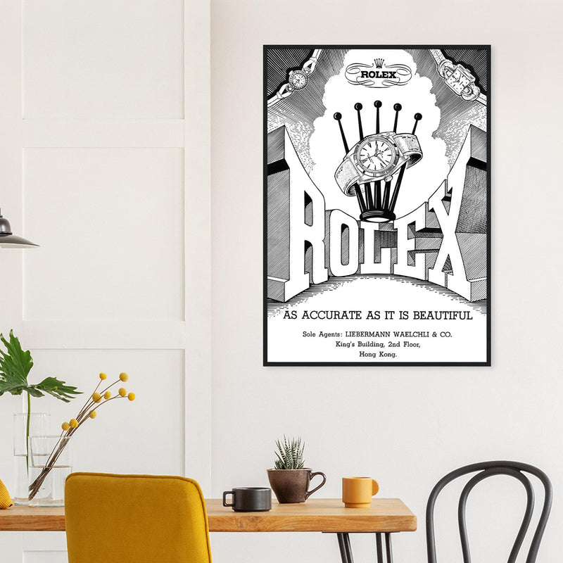 Rolex Hong Kong Jewellers Vintage Poster Ad