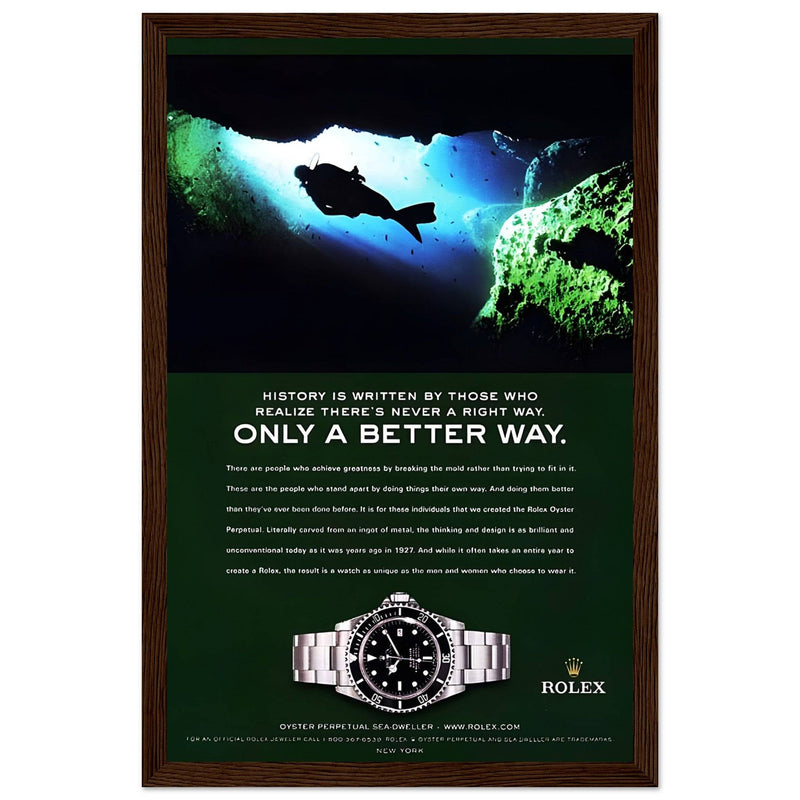 Rolex A Better Way Vintage Poster Ad