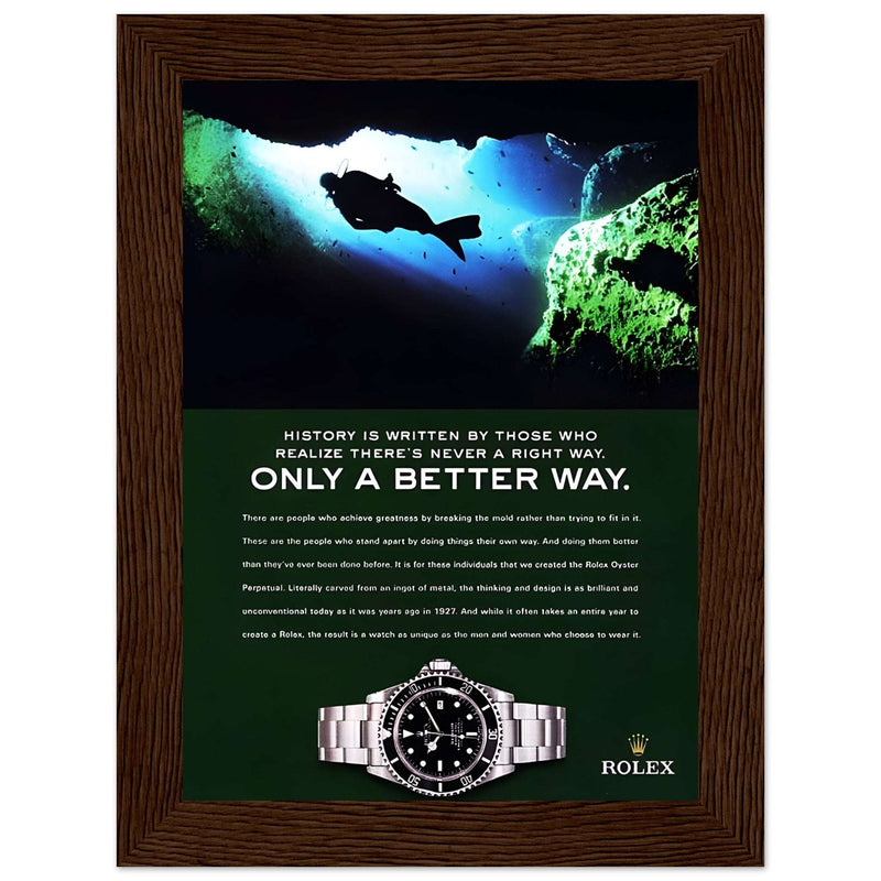 Rolex A Better Way Vintage Poster Ad