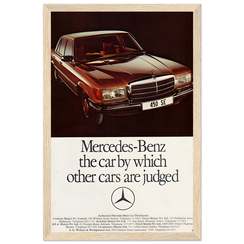 Mercedes Benz Vintage Poster Ad