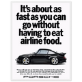 Porsche 911 Vintage Poster - Airline Food