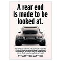 Porsche 911 Vintage Poster - Rear End